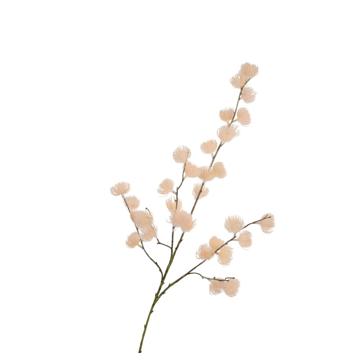 Roberts collection rama artificial bola de pelusa crema 108cm