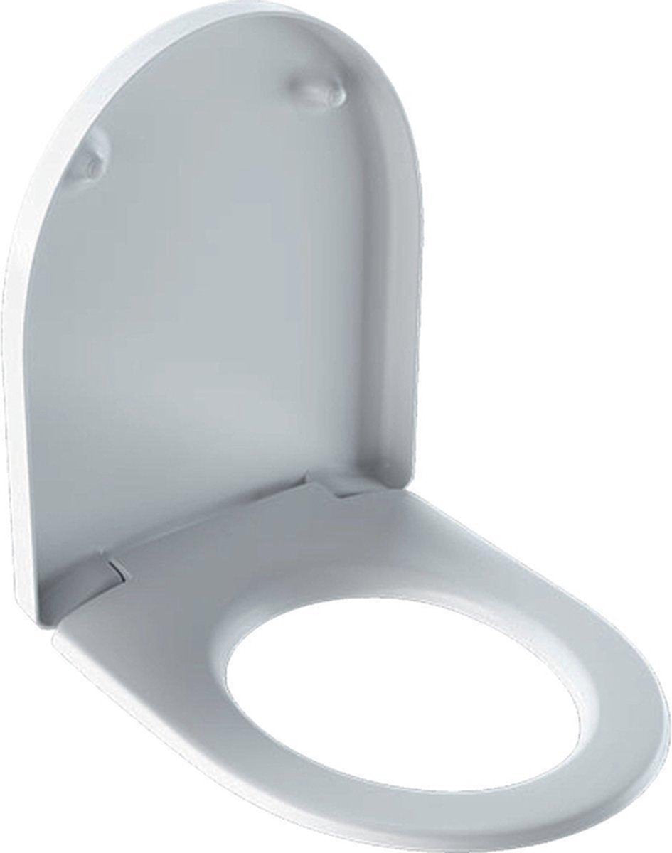 Sedile WC Geberit 300 Basic con coperchio per WC sospeso senza brida bianco