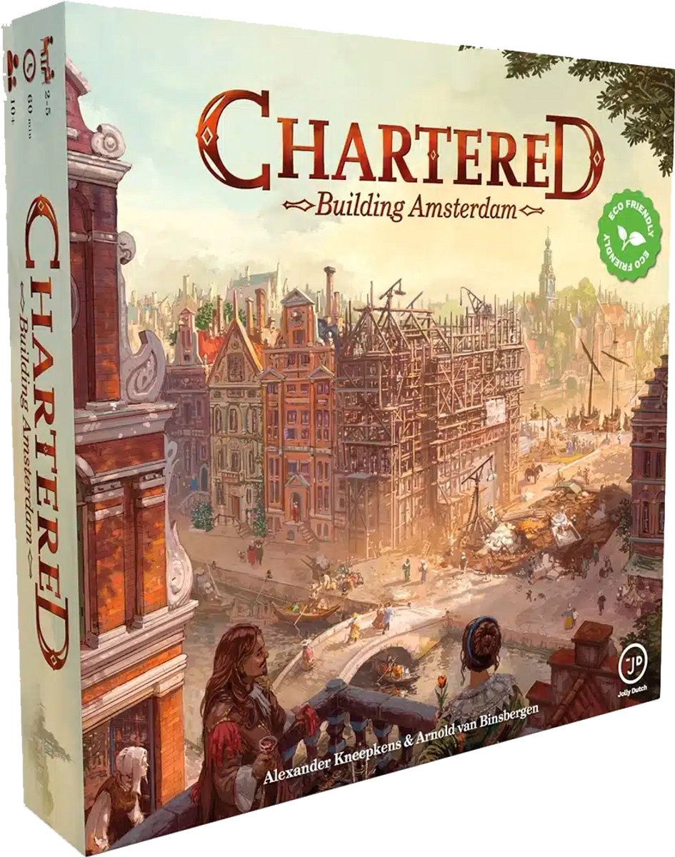 Jolly Dutch Chartered: Building Amsterdam - juego de mesa para 2-6 jugadores - más de 10 años