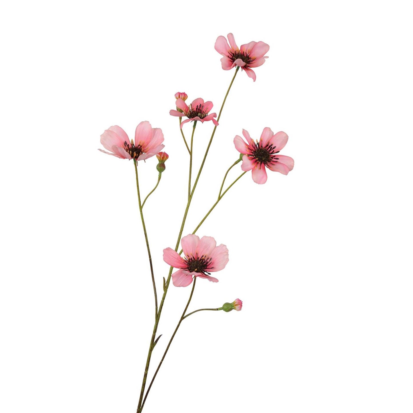 Roberts collection flor artificial amapolas rosa 90cm