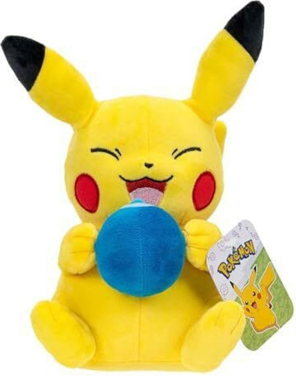 Jazwares Pokemon peluche Pikachu con bacche d'arancia accy 20 cm