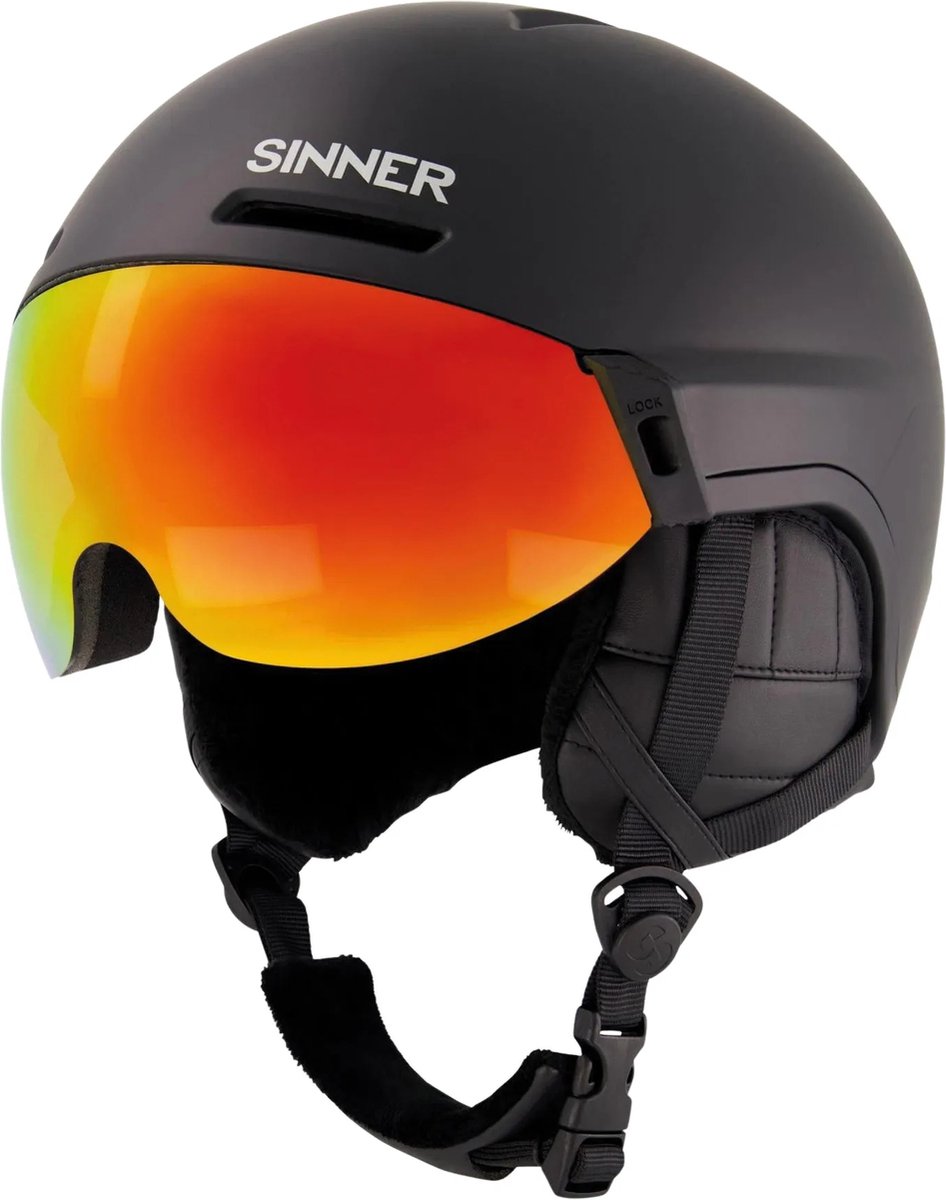 Sinner Montblanc visor casco de esquí unisex - negro mate - talla l, 59-61 cm