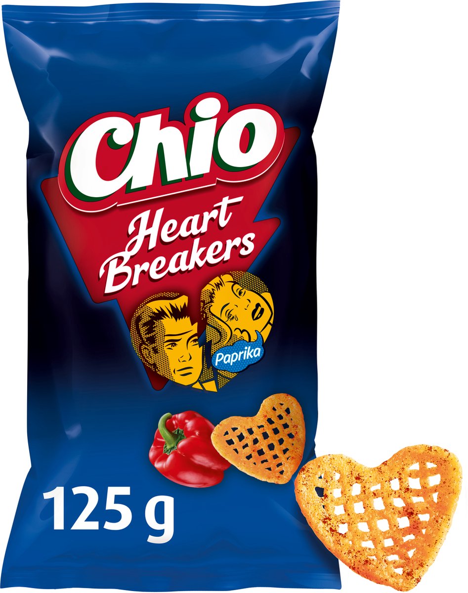 Paprika Chio Heartbreakers - patatine - 10x125 grammi