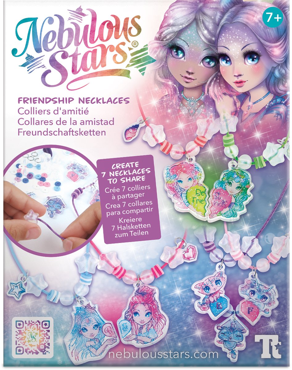 Estrellas nebulosas - collares de la amistad - elaboración