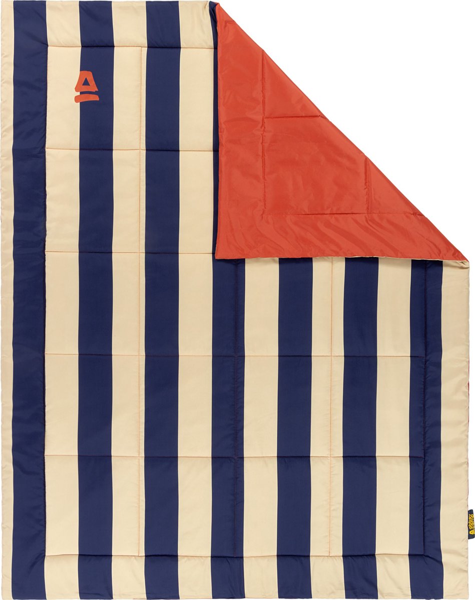 Coperta da picnic Abbey Camp - plaid da picnic foderato - 140 x 180 cm - blu sabbia