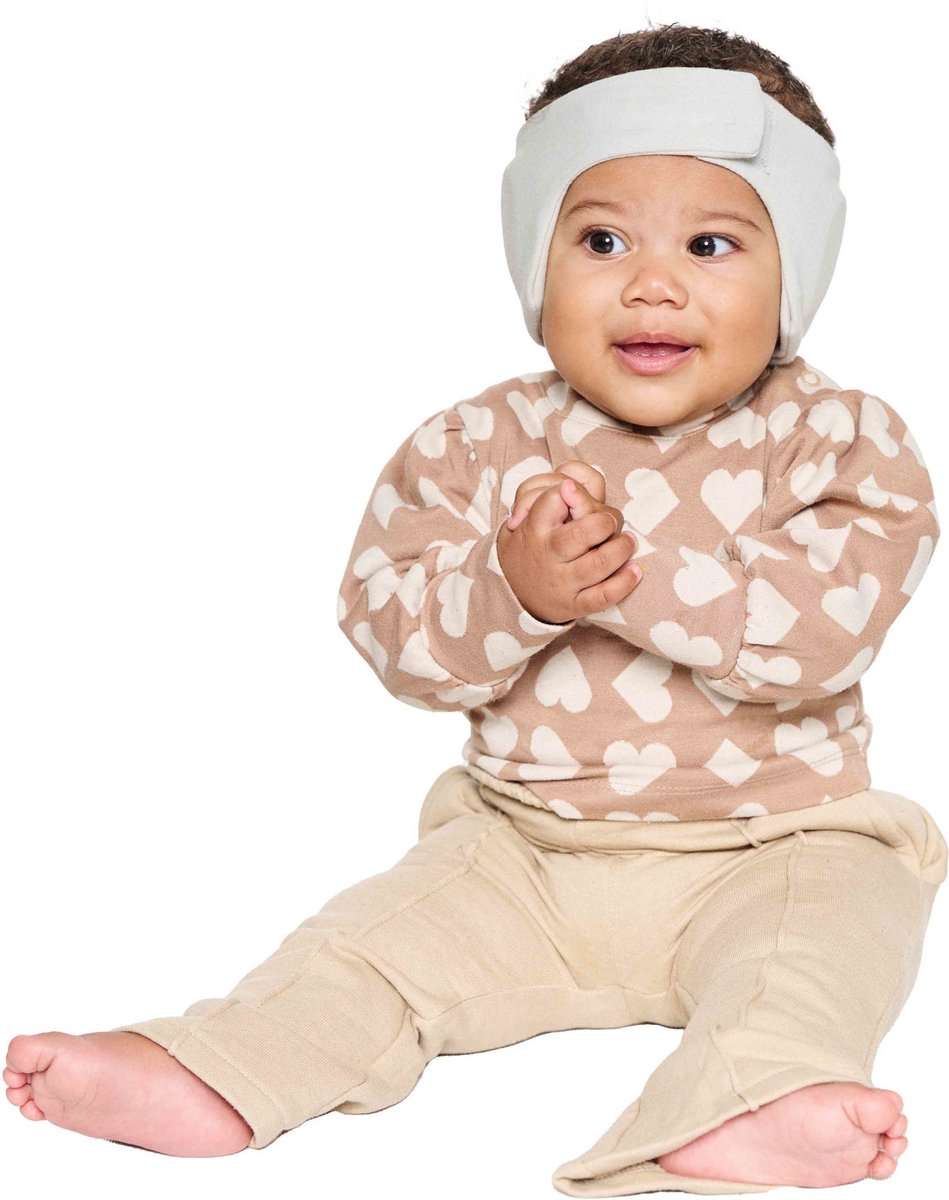 Dooky® protección auditiva para bebé dooky - diadema ajustable suave - 6-12 meses - gris - algodón oeko-tex - ligero y cómodo