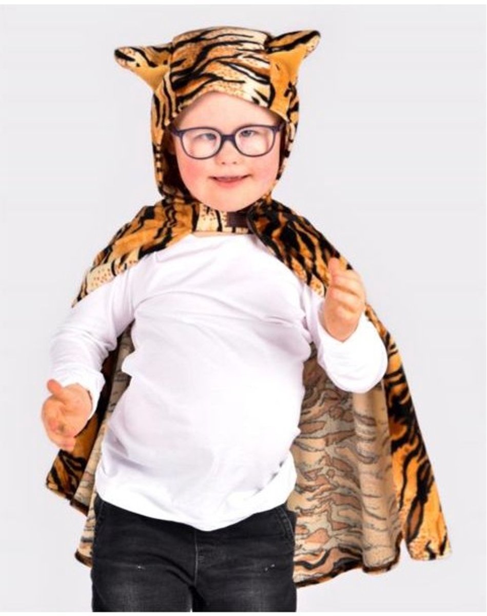 Disfraz de tigre de capa den goda fen para niño 98-128.