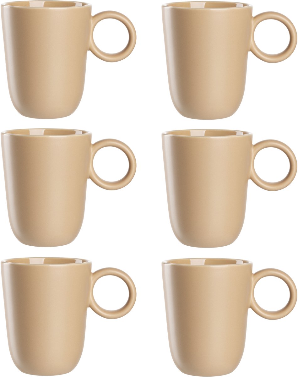 Tazza Leonardo Roma 400ml albicocca - set 6