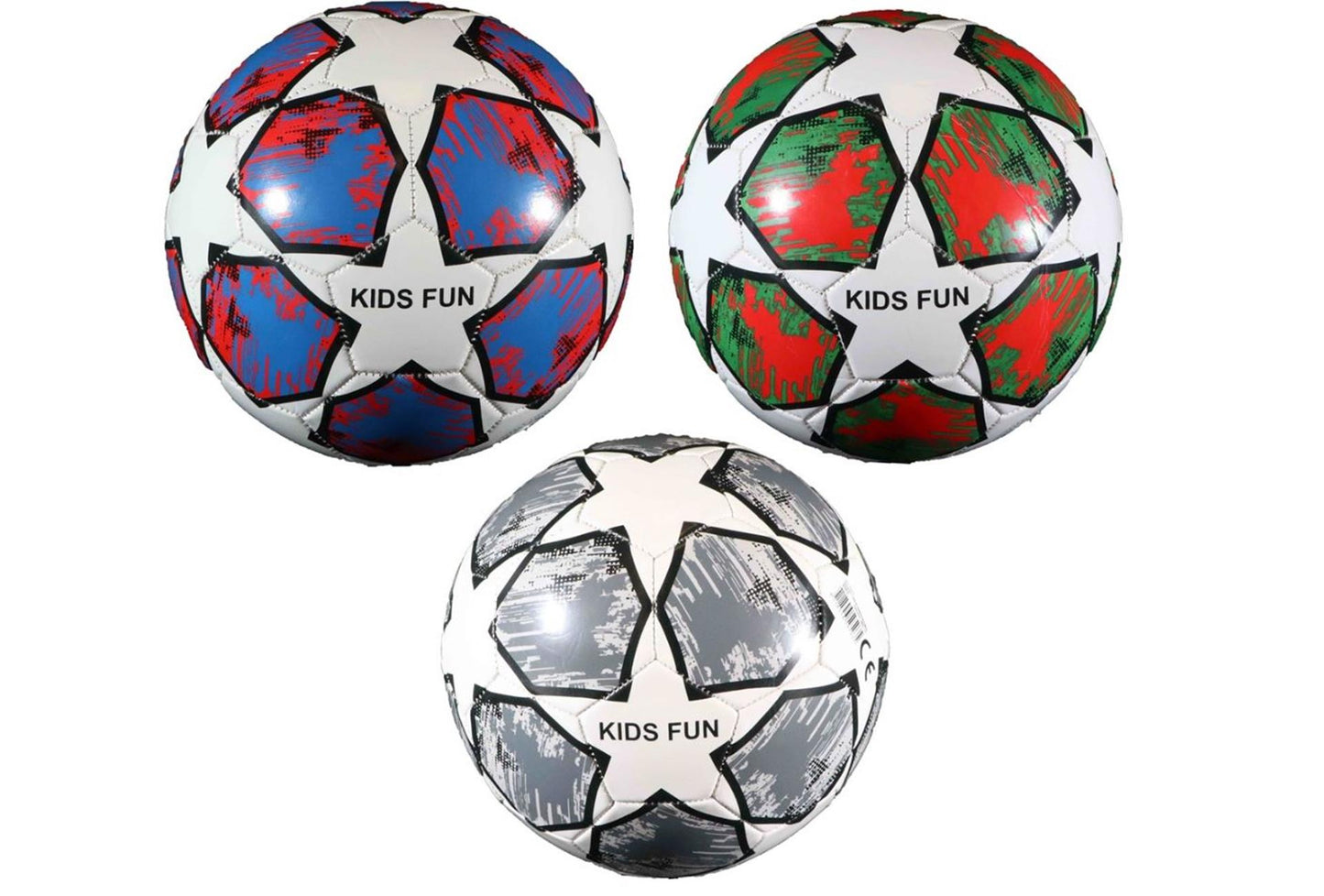 Pallone da calcio con stella misura 5 ø23cm