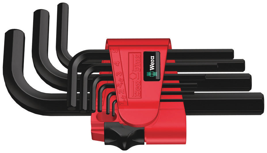 Wera 950 9 hex-plus 7 set de tiras, métrico, blackkl