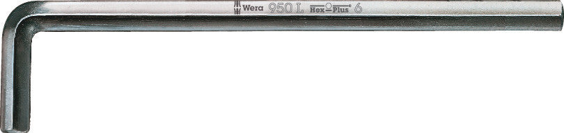 Wera Llave acodada de 950 l, métrica, cromada, hexagonal plus, 12,0 mm - 1 pieza(s) - 05021645001