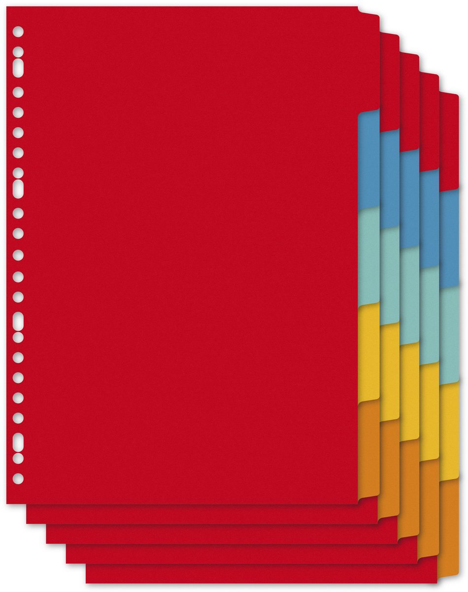 Kangaro tabs a4 - 5-piece - blank tabs - cardboard - shrink a 5 sets - pe405m-5