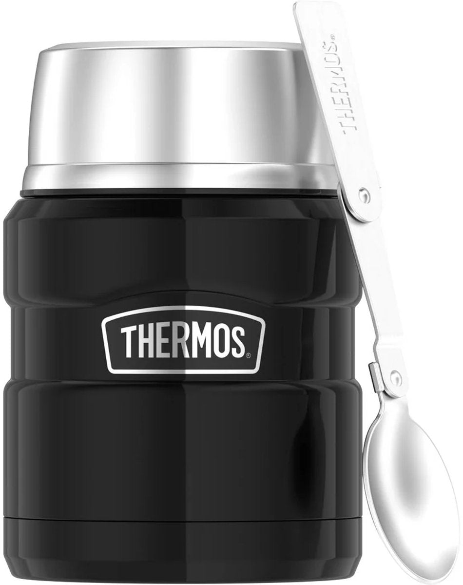 Portavivande Thermos Stainless King - nero carbone lucido - 470 ml