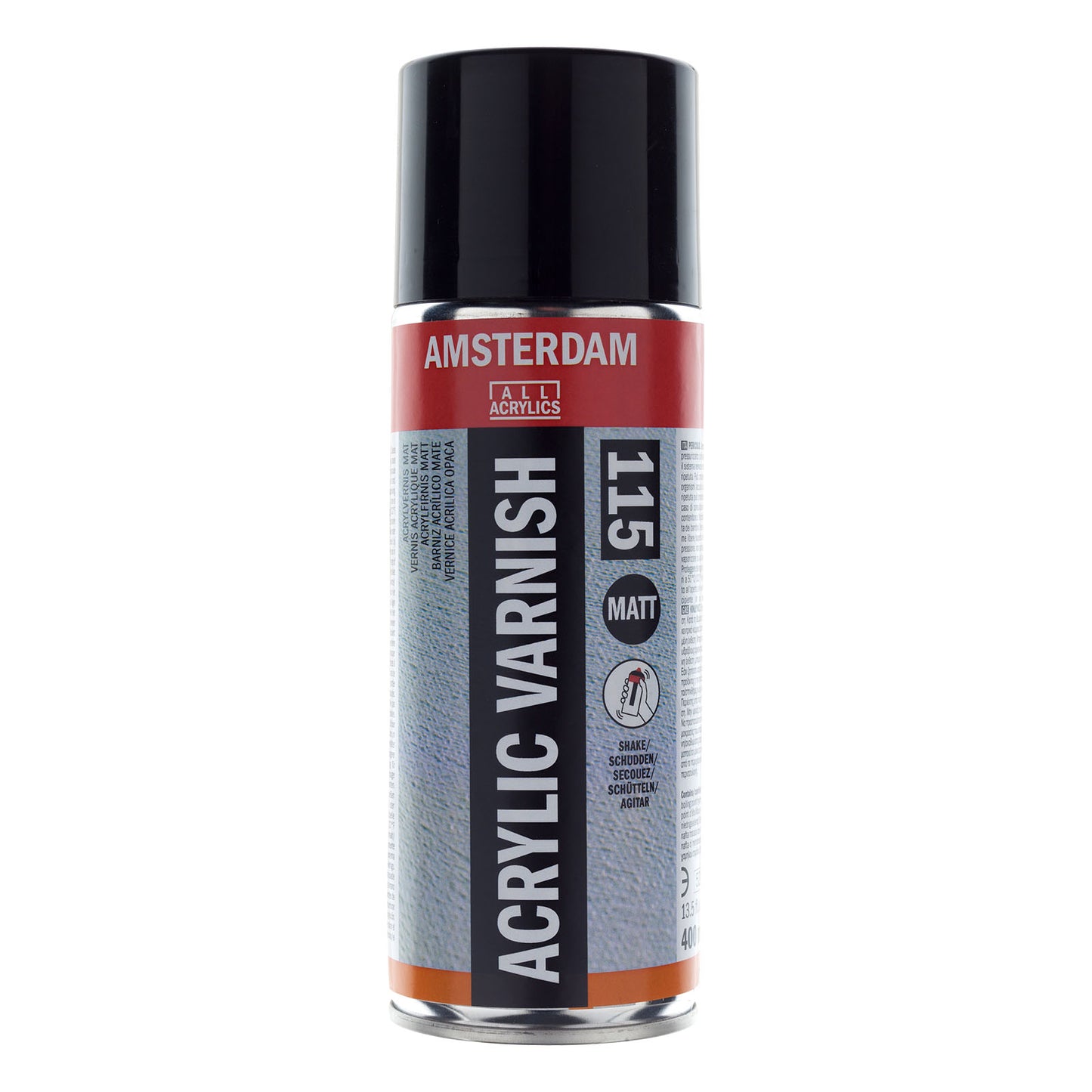 Amsterdam todos los acrílicos amsterdam • barniz acrílico mate 115 bote de spray 400ml