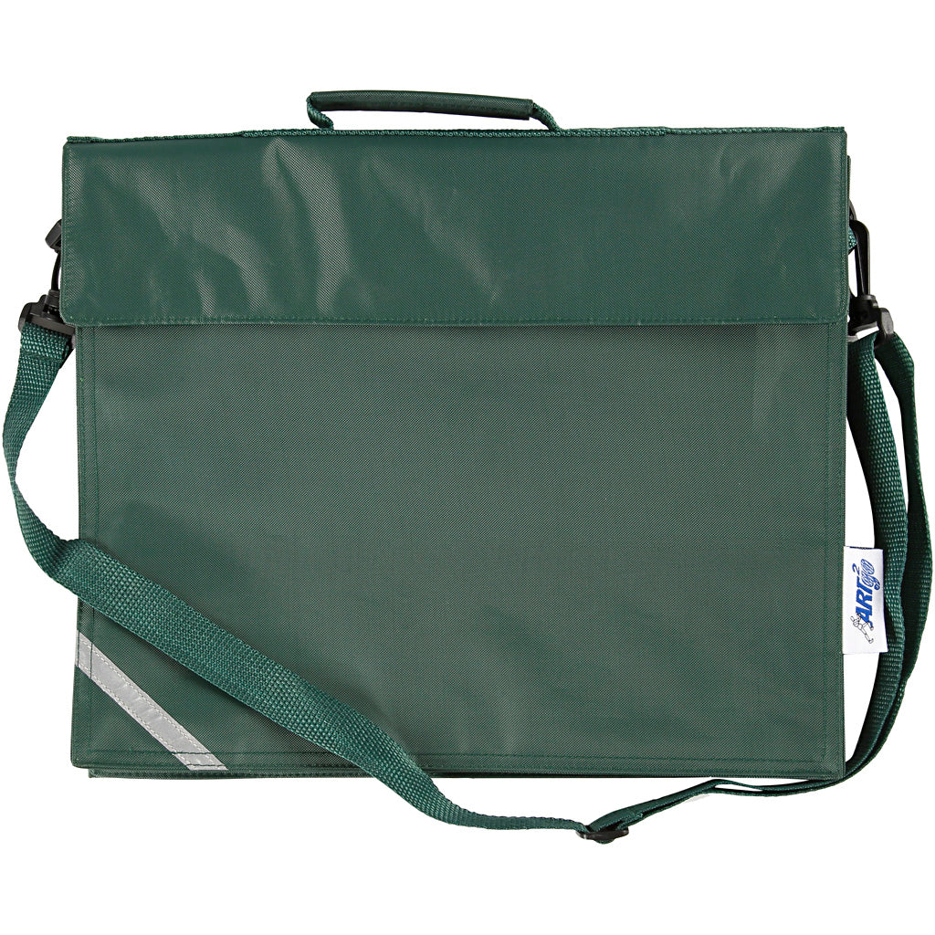 Mochila escolar, dia: 6 cm, dimensiones 36x31 cm, verde, 1 unidad