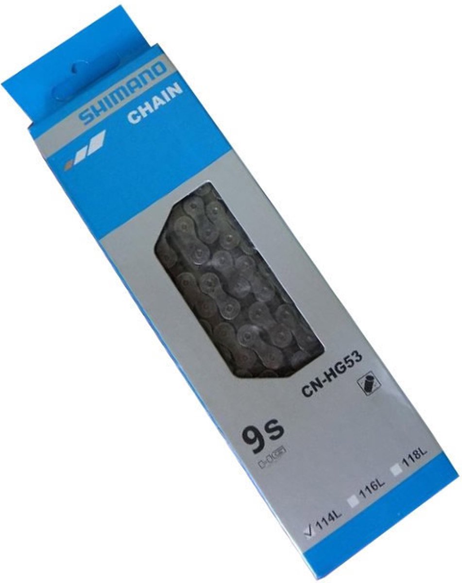 Shimano HG53 Catena di biciclette - 9 marce - 304G - argento