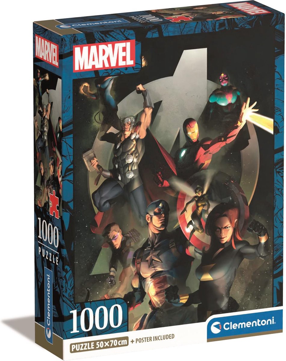 Clementoni - rompecabezas - marvel avengers - 100 piezas - a partir de 14 años