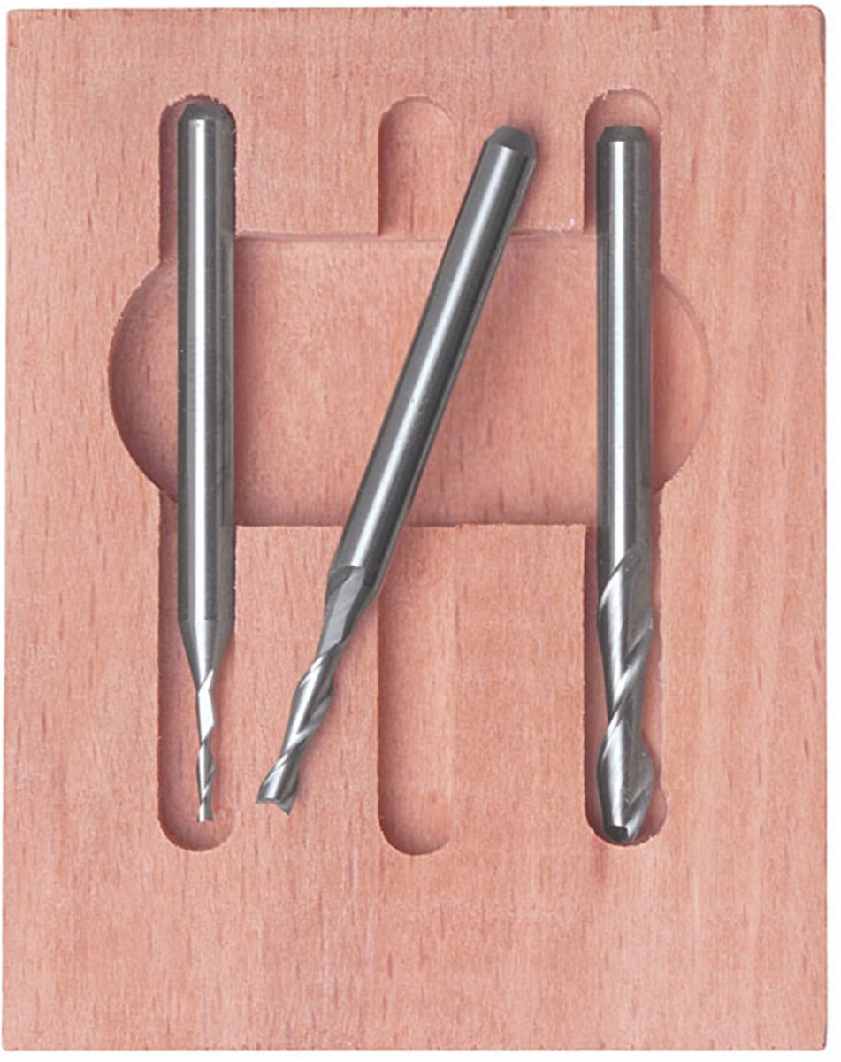 Proxxon - metallo duro. Set di frese a codolo 3 pezzi. (pr27116) - set per modellismo, giocattoli da costruzione per hobby per bambini, vernici per modellini e accessori
