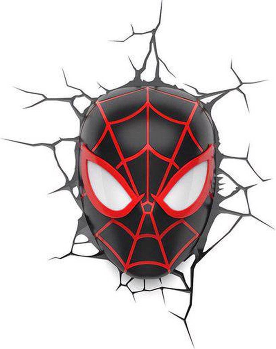 Varios Marvel: Spider-Man Miles Morales Mask 3d Wall Li