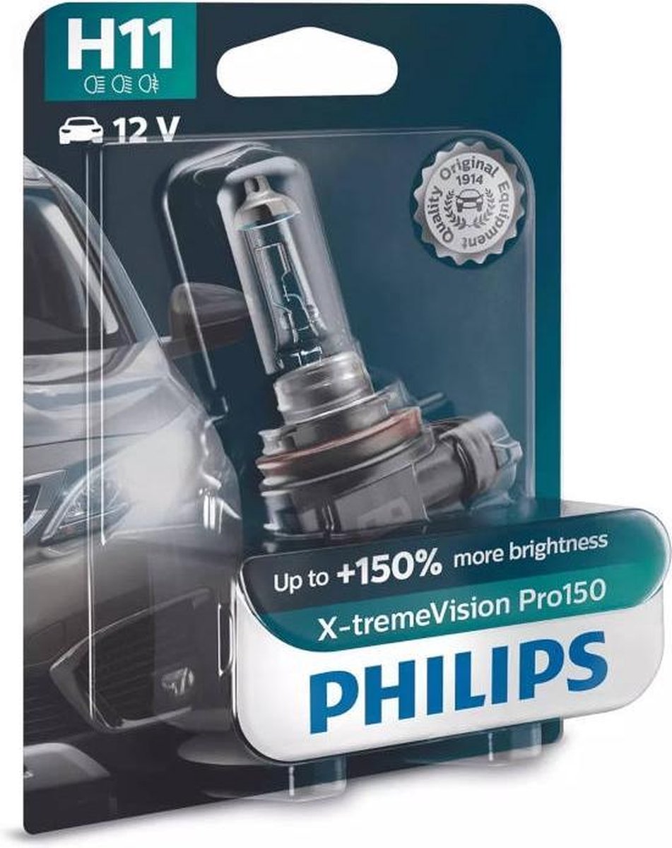 Philips 12362xvpb1 lampada alogena x-tremevision h11 55 w 12 v