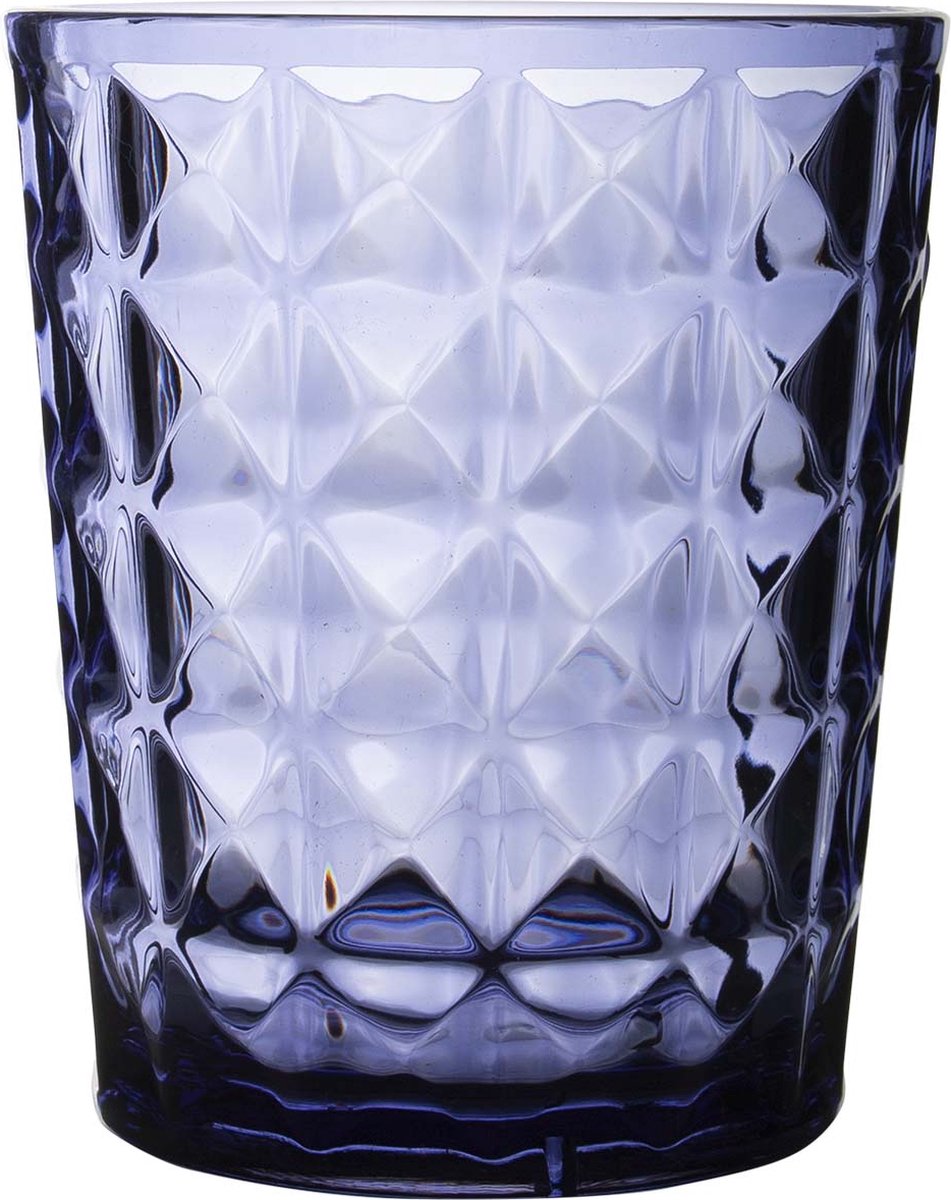 Gimex - linea stone - bicchiere acqua - azzurro - 480 ml - 2 pezzi