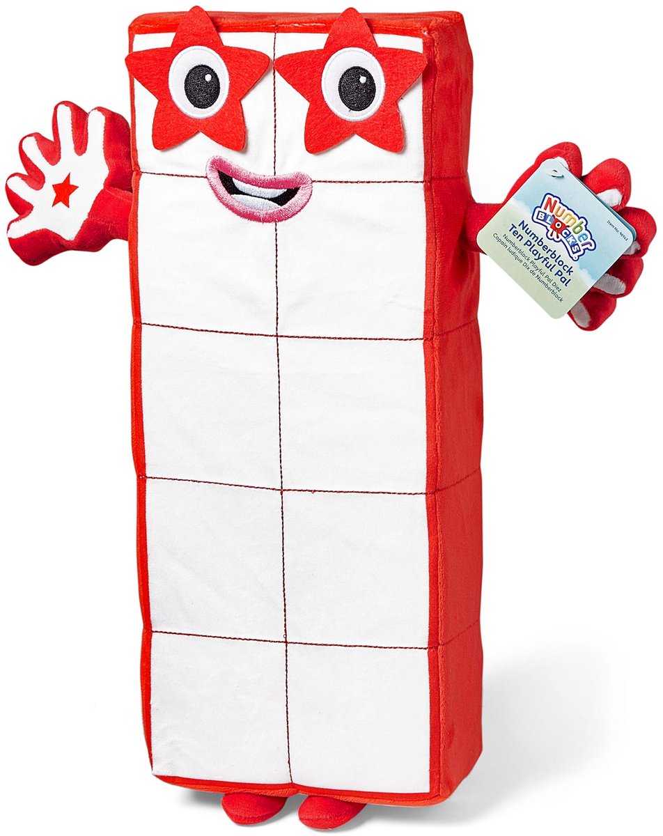 Risorse didattiche numberblocks® ten - peluche - da 18 mesi