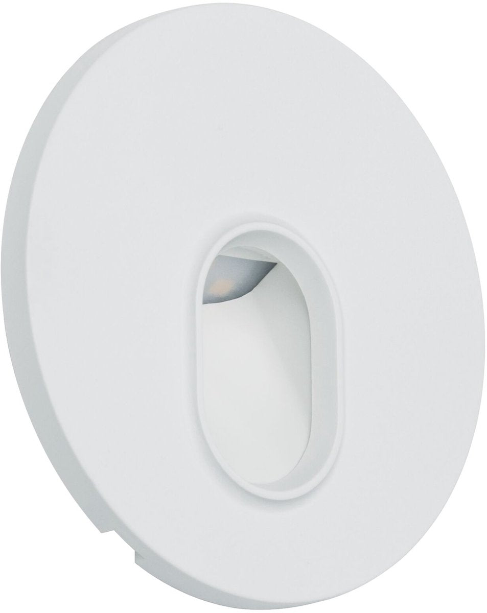 Paulmann Aplique LED empotrable pared redondo 78 mm 1,1w 65lm 230v 2700k blanco