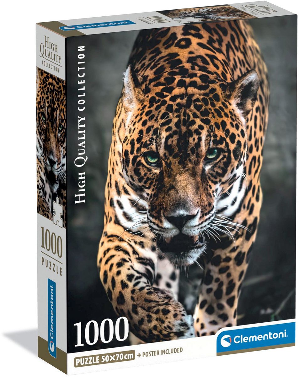 Clementoni puzzle 1000 piezas jaguar compacto | 2 piezas