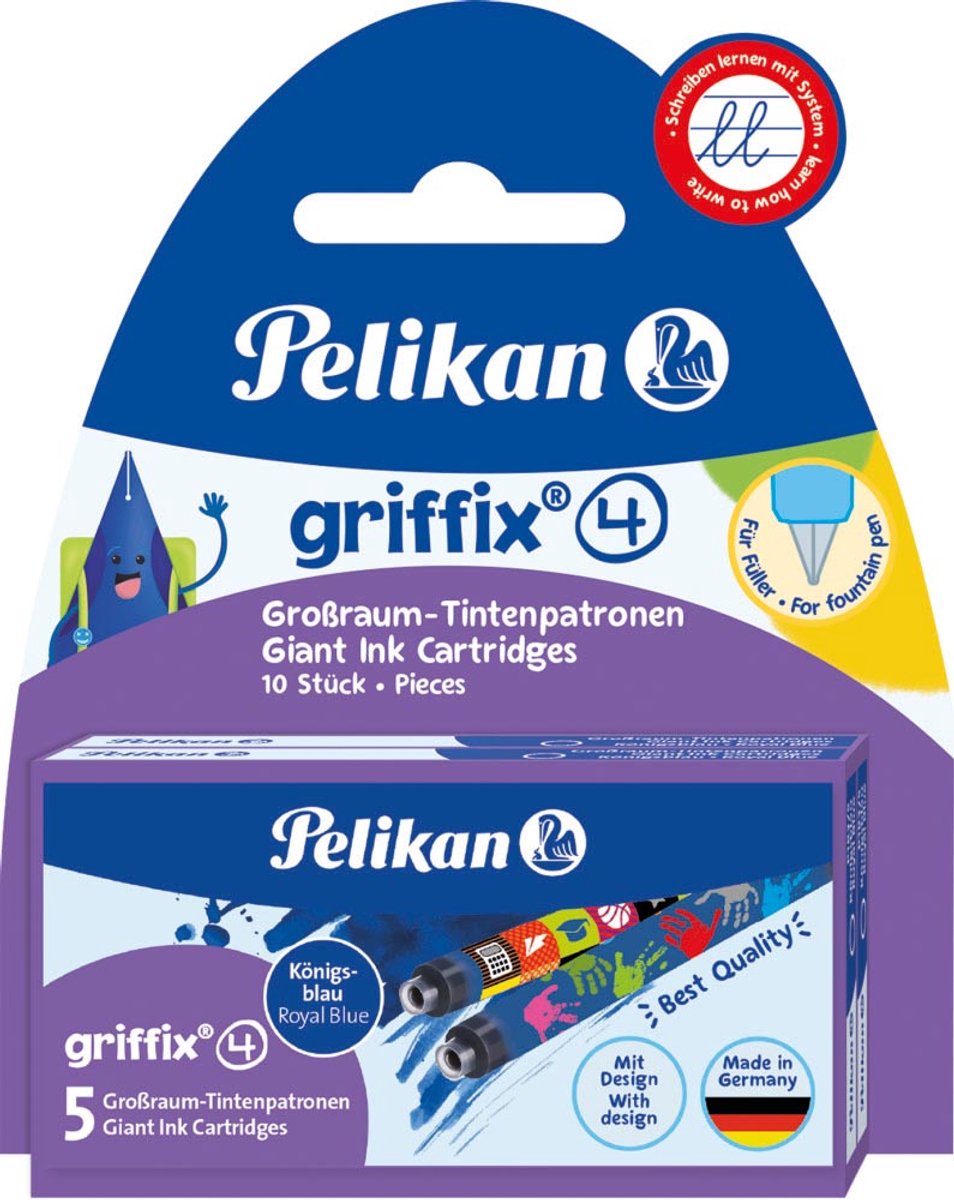 Pelikan - inktpatroon griffix blauw op blister
