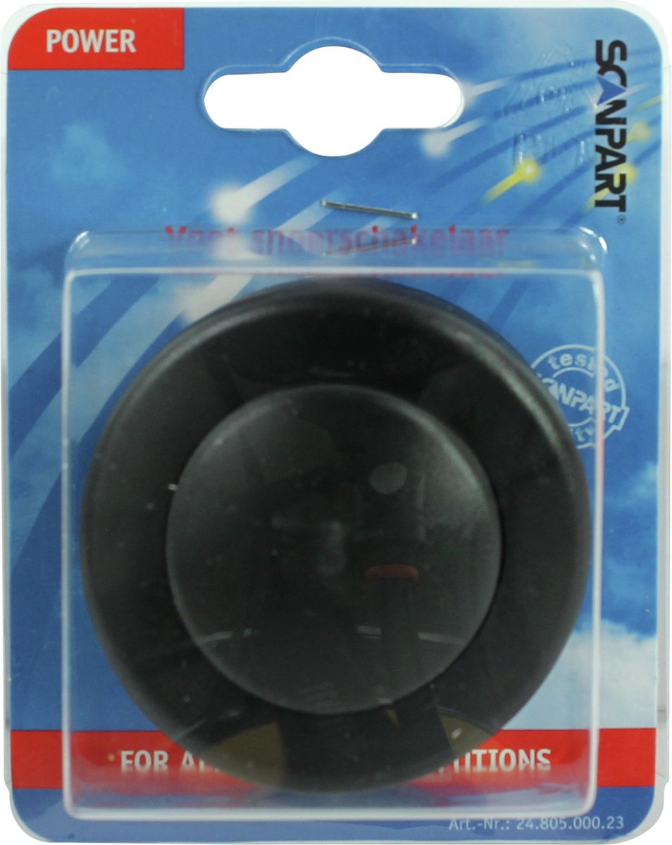 Interruptor de pie Scanpart para cable de lámpara - negro - interruptor de piso - interruptor de cable