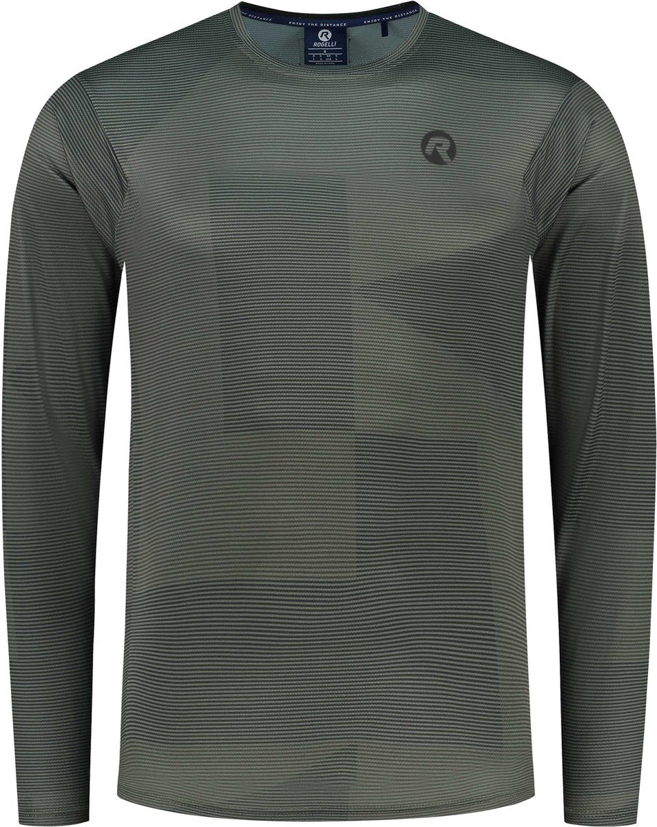 Rogelli advntr core mtb shirt heren - lange mouwen - groen zwart - maat l