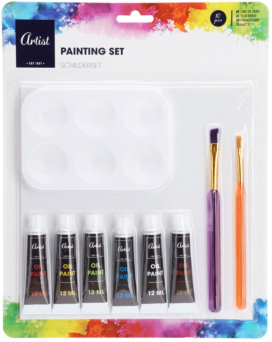 Pittura set di vernice ad olio, 10dlg.