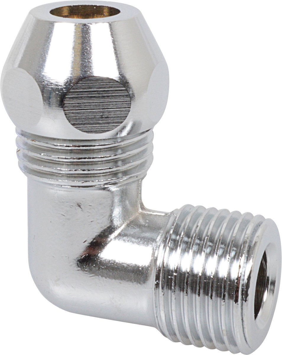 Kirchhoff ms racor de compresión-codo 90° - cromo - 1 2 macho x 10 mmq