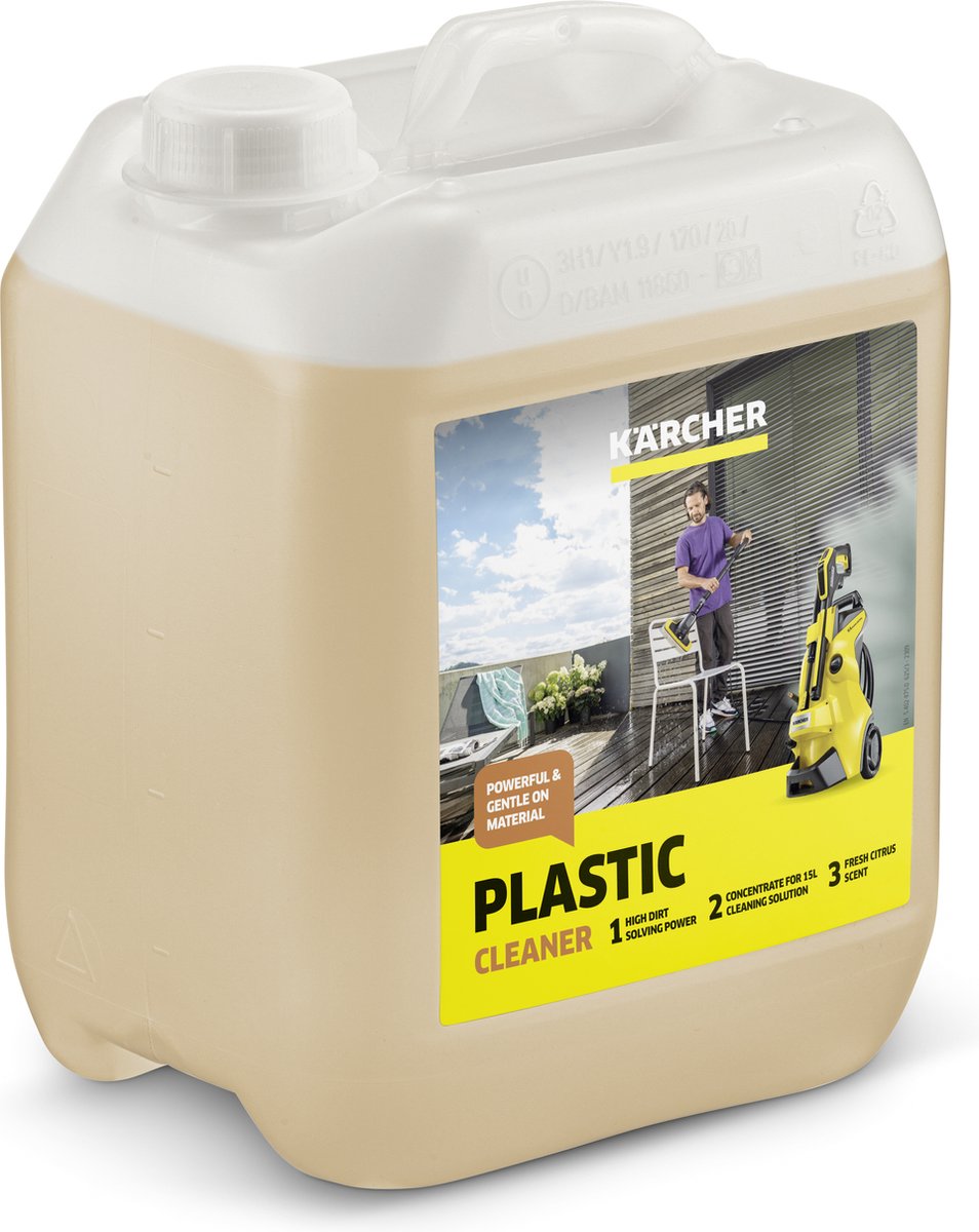 Detergente per plastica Kärcher rm 613, detergente da 5 litri - idropulitrice ad alta pressione - detergente 3 in 1