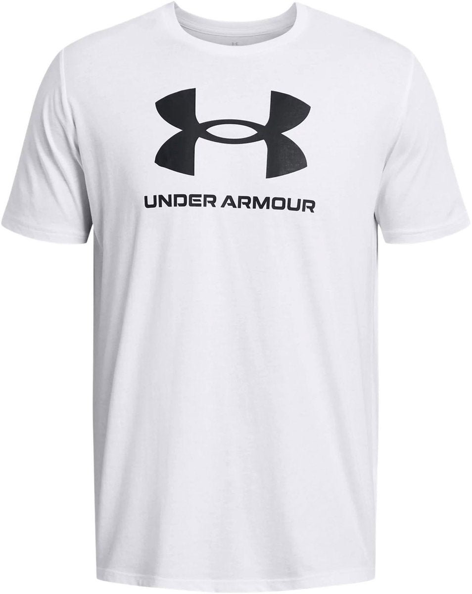 Camiseta deportiva Under Armour UA Sportstyle Logo Update SS-WHT Hombre - Blanco - Negro