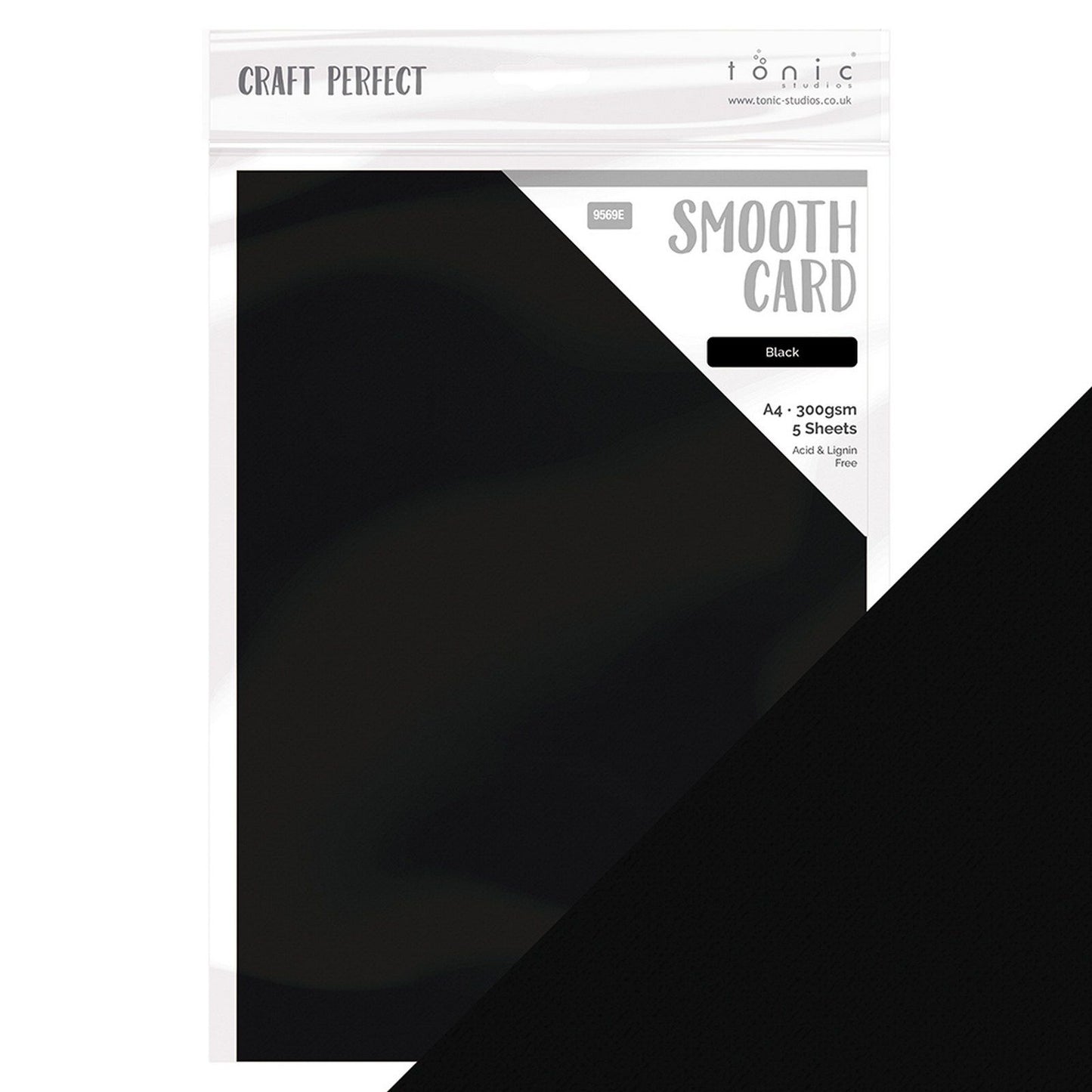 Craft Perfect di Tonic Studios Craft Perfect • cartoncino liscio A4 300g nero 5pz