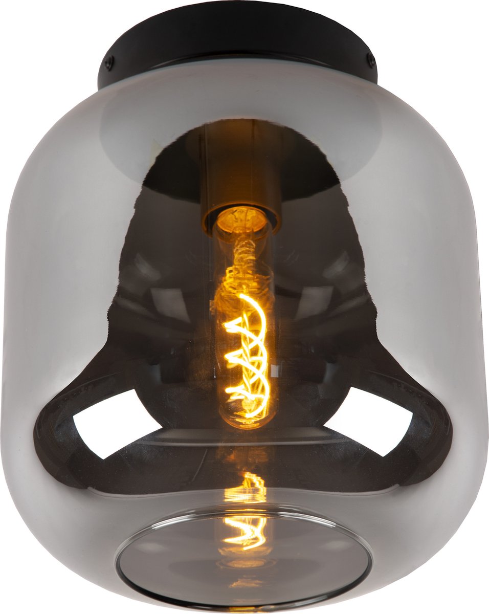 Lucide joanet - lampada da soffitto (lampada da soffitto) - ø 25 cm - 1xe27 - fumé