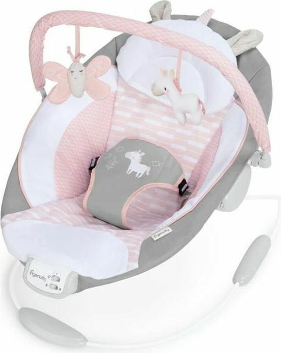 Columpio para bebé sin marca sin marca | columpio para bebe | Mecedora con arco de juego y juguetes.