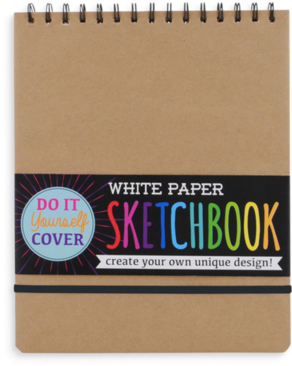Ooly - d.i.y. cover schetsboek - wit papier - 75 geperforeerde vellen