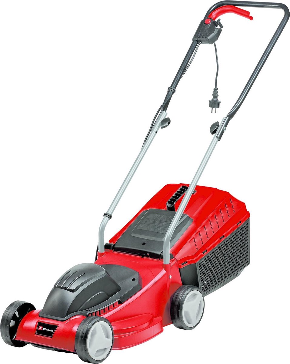 Cortacésped eléctrico Einhell GC-EM 1032 - 1000 W - ancho de corte: 32 cm - recipiente colector de 30 l - superficie de césped recomendada: hasta 300 m² - altura de corte: 20-60 mm