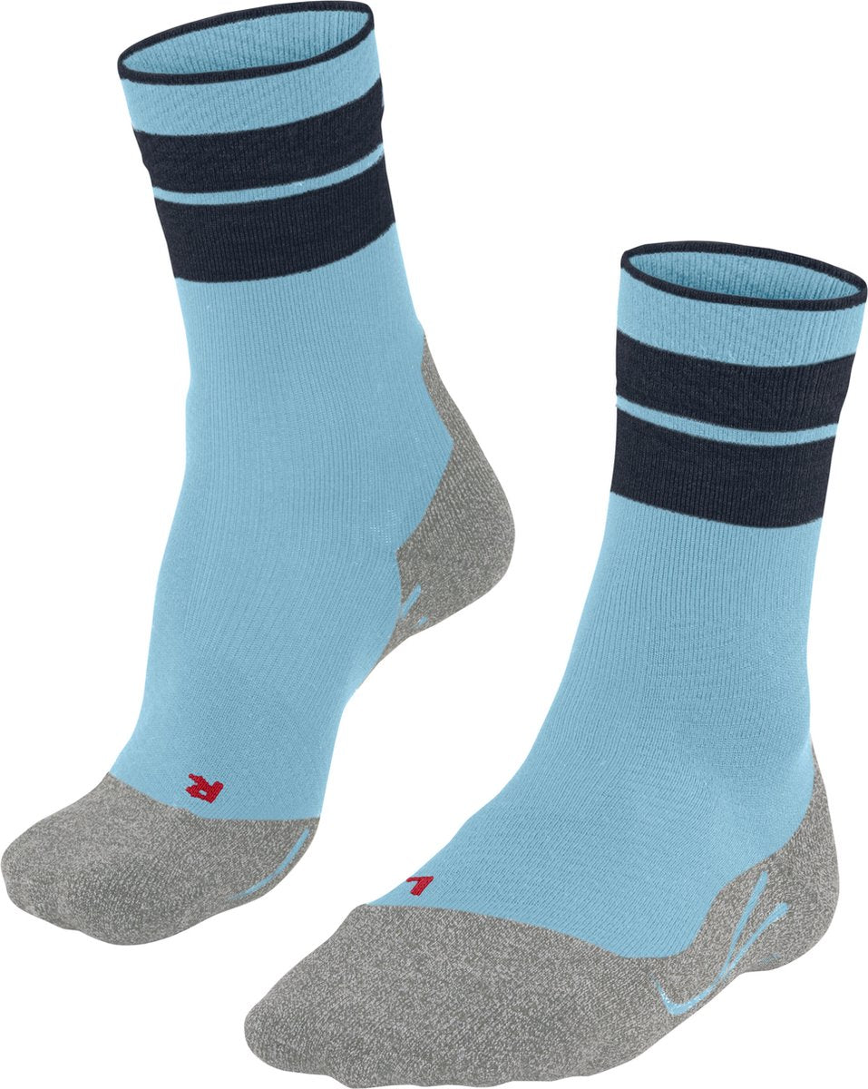 Falke tk stabilizing anti-blaar dik wol functioneel materiaal wandelsokken dames blauw - maat 41-42