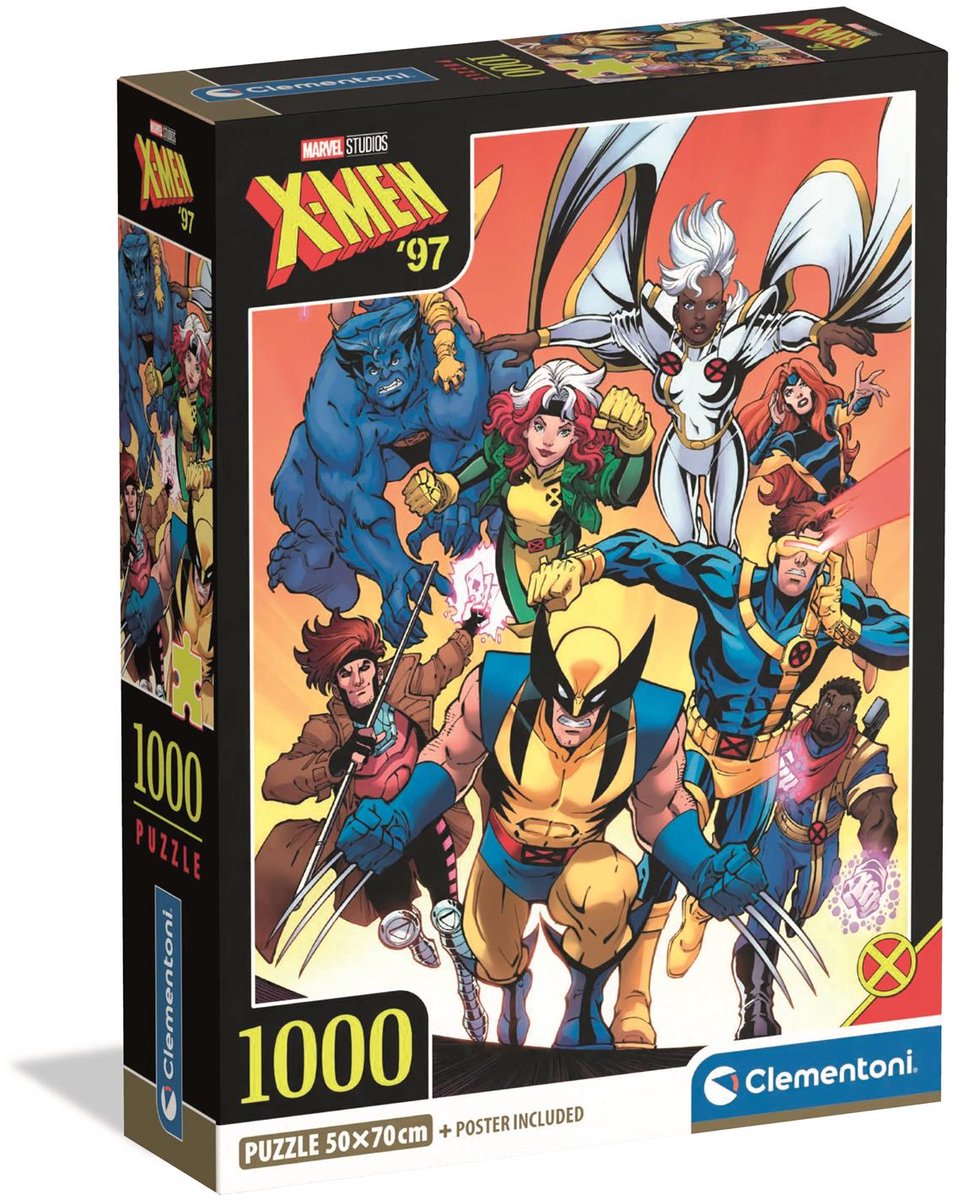 Clementoni - rompecabezas - 1000 piezas - caja compacta marvel x-men