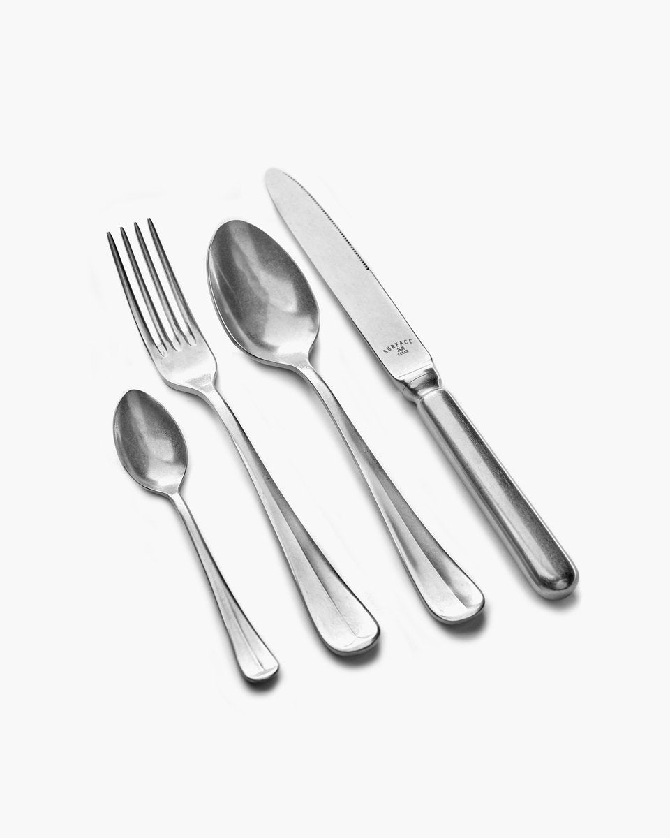 Serax - sergio herman - superficie - set posate - grigio - 24 pezzi