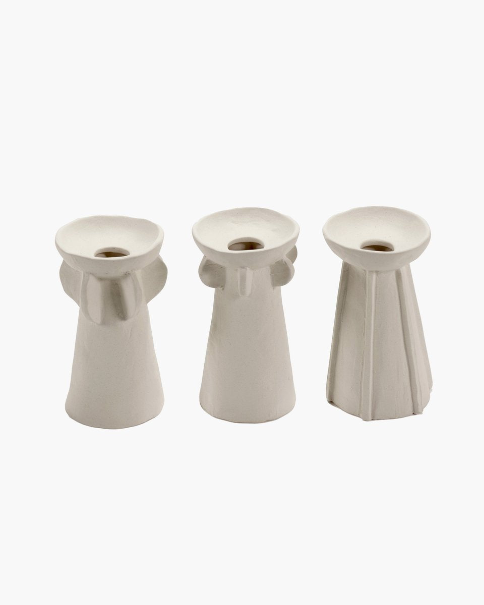 Serax - marie michielssen marie - assortimento di vasi - beige - 8 ø - h 14 cm - 3 pezzi