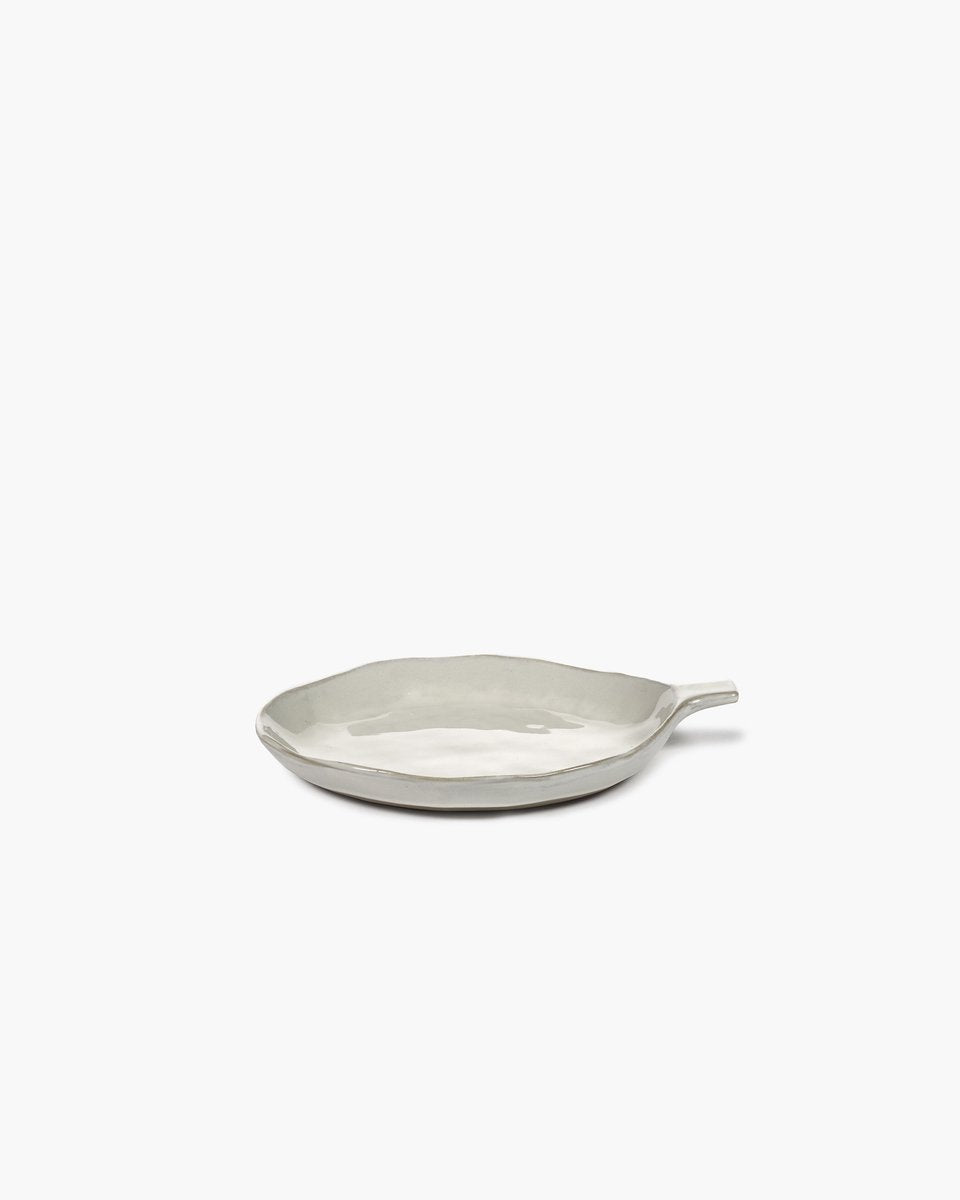 Serax - marie michielssen - la mère - piatto con manico - bianco - 20 ø - 2 pezzi