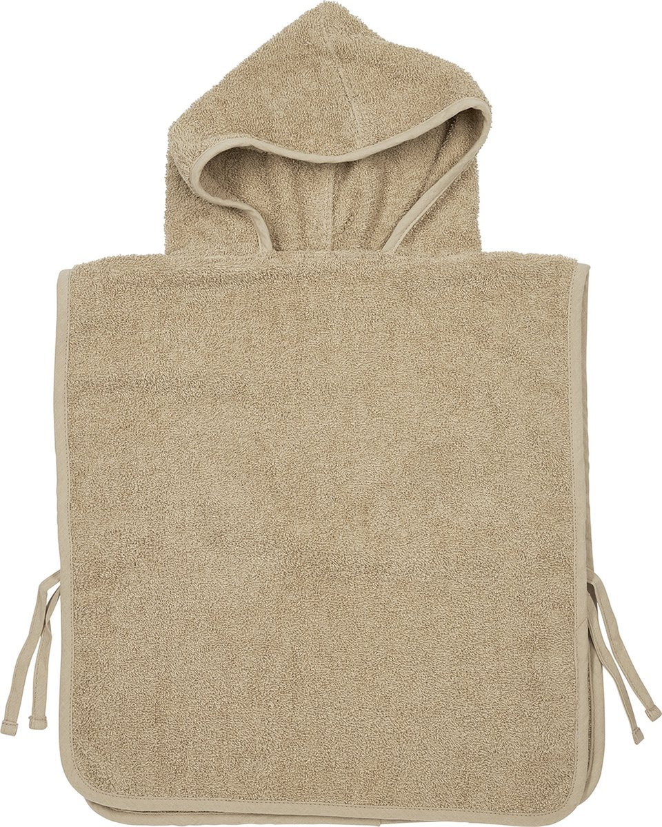 Meyco baby uni badponcho - badstof - sand - 1-3 jaar