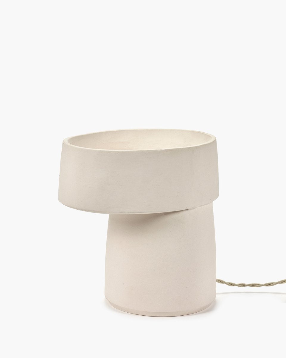 Serax - alex gabriels - roma - lampada da tavolo - beige - h 23,5 cm