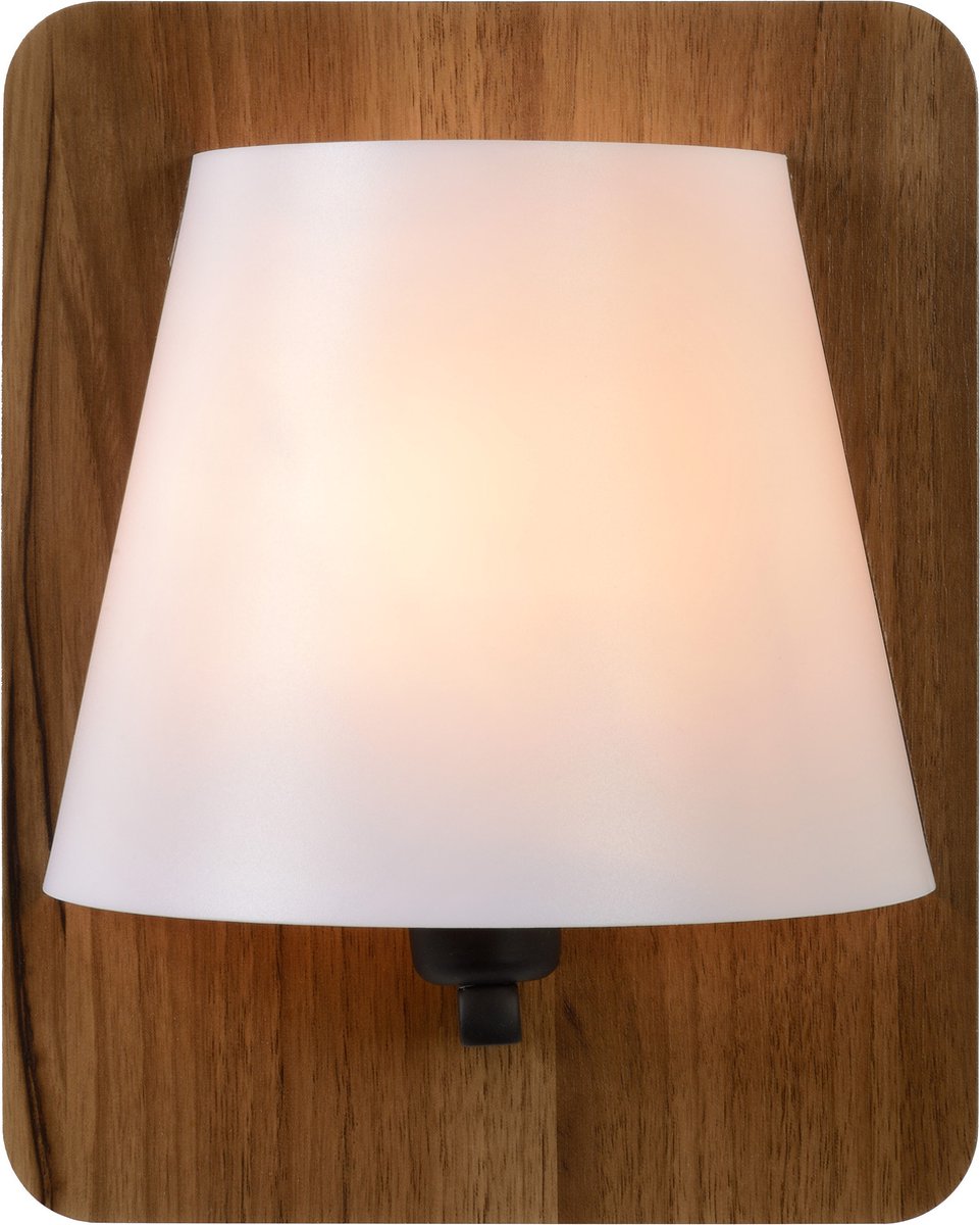 Lucide idaho - lámpara de pared - 1xe14 - marrón