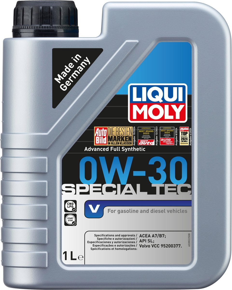 Liqui moly special tec v 0w30 motorolie 1 liter