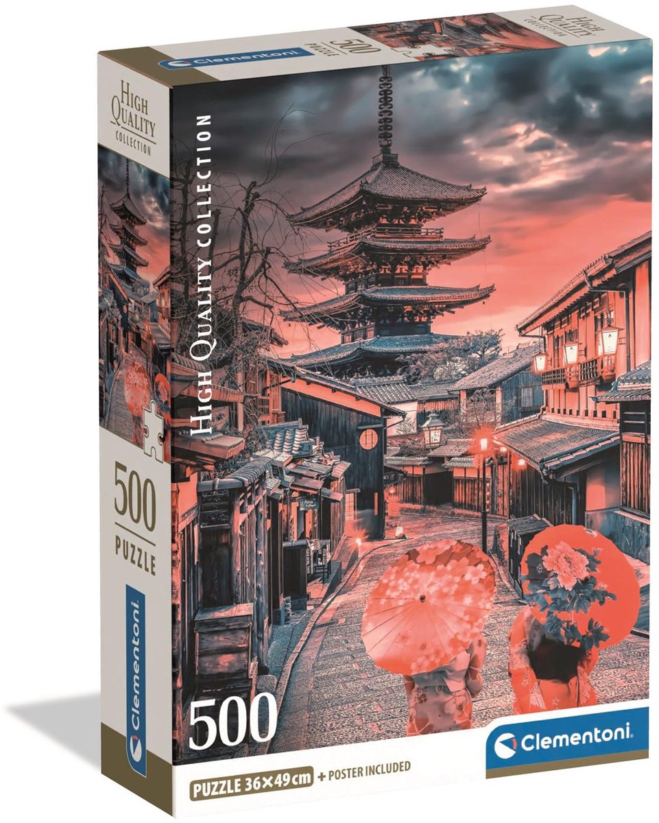 Clementoni Jigsaw puzzle sera a Kyoto, 500st.